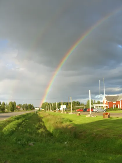 Rainbow over the Arctic Circle