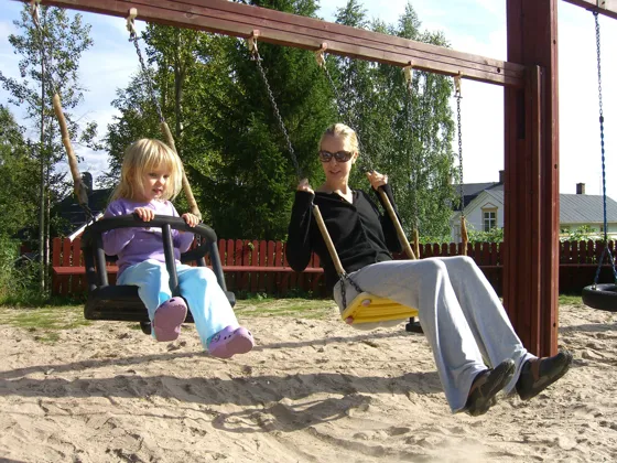 Girls on a Swing