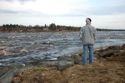 Kukkolaforsen in the spring thaw