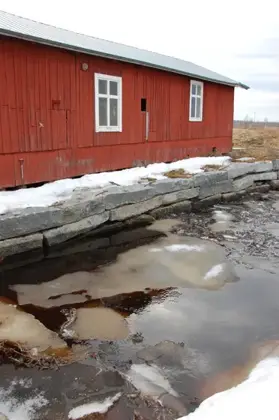 Kukkolaforsen in the spring thaw