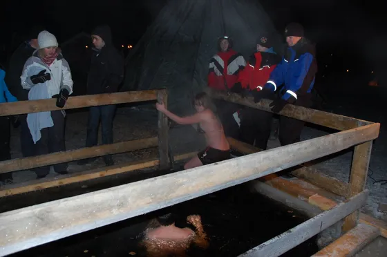 New Year's River Swimming