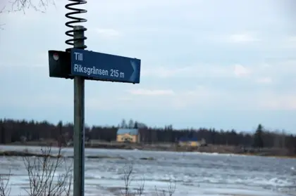 Kukkolaforsen in the spring thaw
