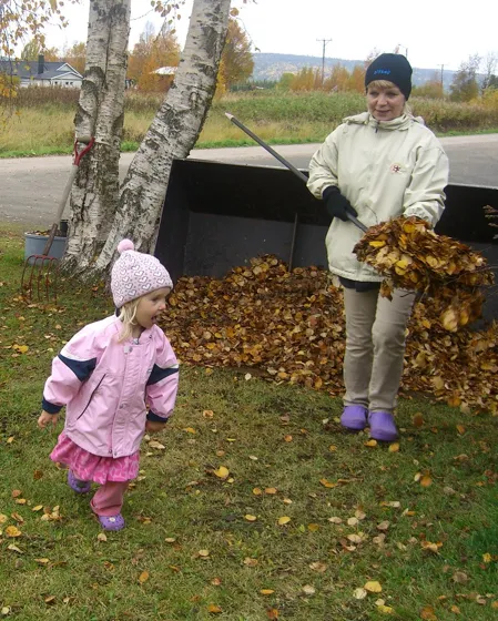Making a Leaf Pile