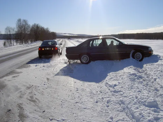 Spin-out on the ice!
