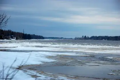 Kukkolaforsen in the spring thaw